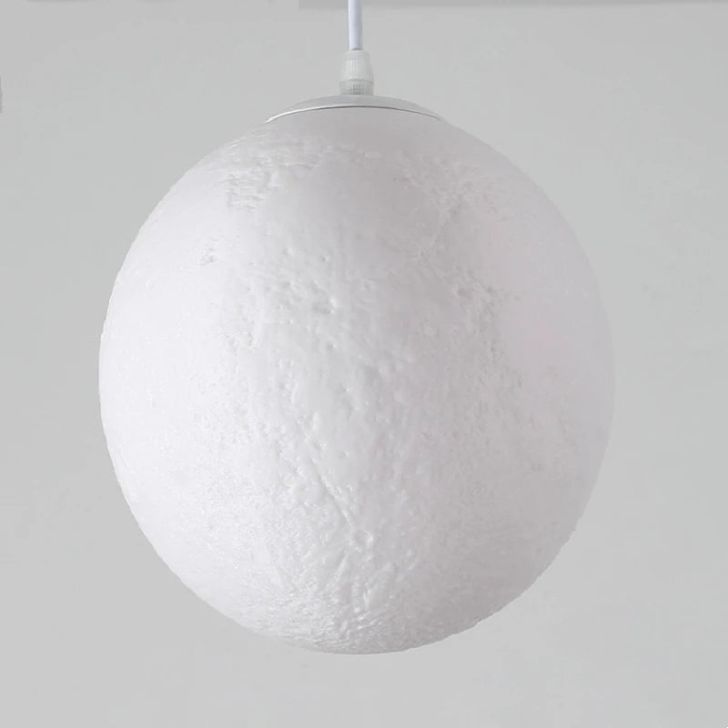 Suspension boule lune imprimée en 3D - vue 6 sur 5