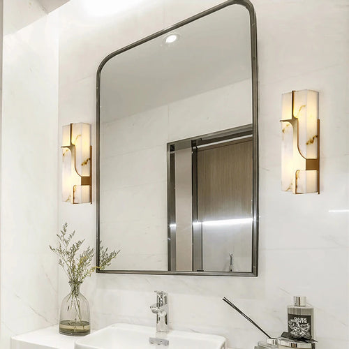 applique murale style chinois rétro imitation marbre led