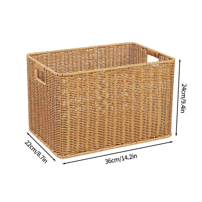 panier de pique-nique en osier pour rangement divers - vue 12 sur 21