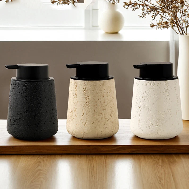 bouteille de désinfectant en marbre wabi-sabi pour maison décoration pratique - vue 4 sur 8