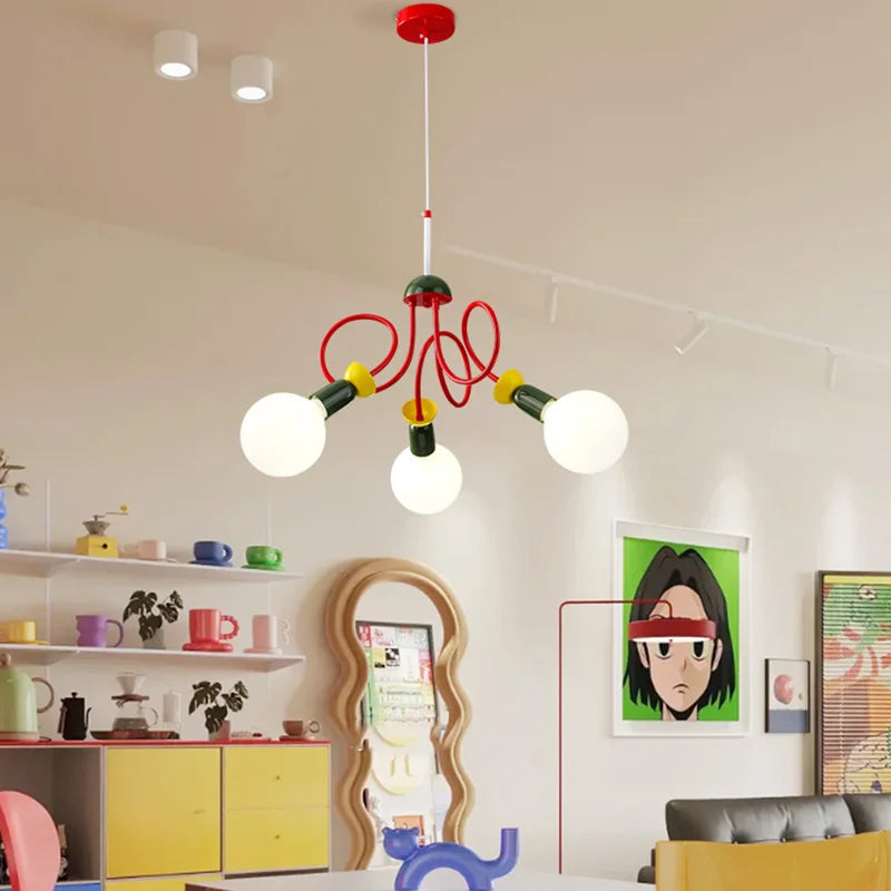 lustre memphis design classique pour hôtel et restaurant - vue 4 sur 9