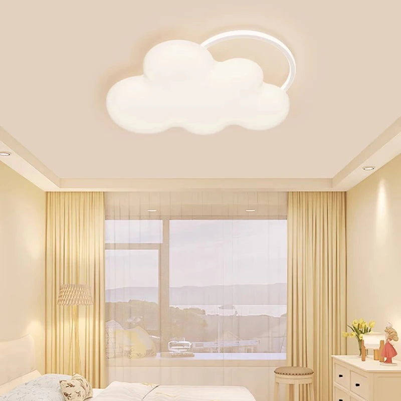 Deckenleuchte Wolke Regenbogen für Kinderzimmer moderne Dekoration - vue 5 sur 10
