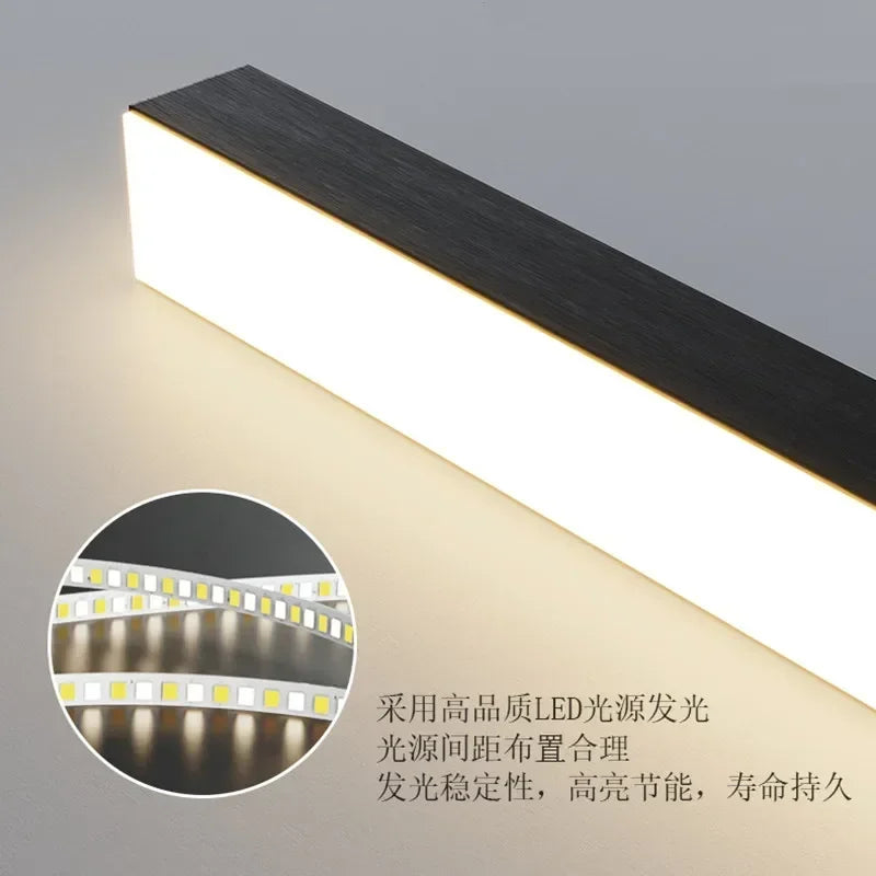 Moderne einfache LED-Kronleuchter für Tisch – Pendelleuchten - vue 5 sur 14