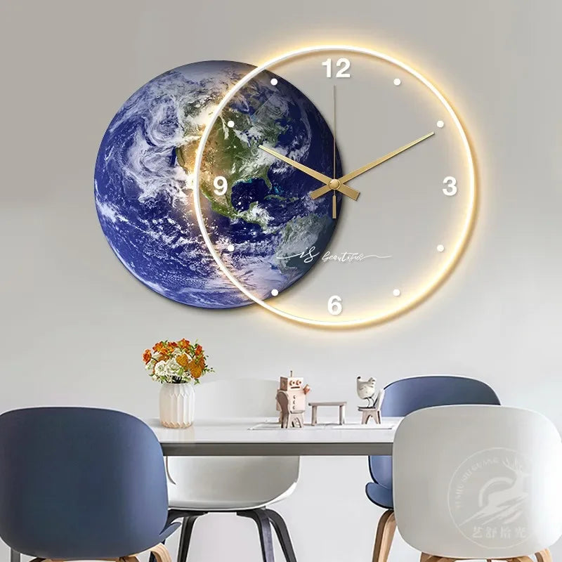 horloge murale design moderne pour décoration intérieure élégante - vue 4 sur 9