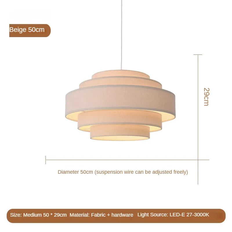 lustre en tissu créatif pour un éclairage minimaliste personnalisé - vue 12 sur 12