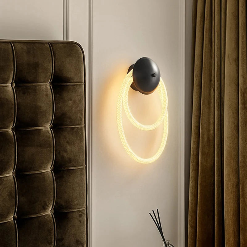 applique murale minimaliste en silicone au design luxueux - vue 3 sur 8