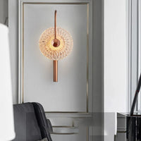 Runde LED-Wandleuchte aus Glas für stimmungsvolles Ambiente