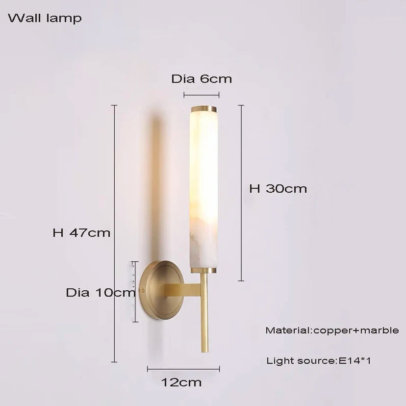 lustre suspension élégant en marbre naturel led postmoderne pour villa