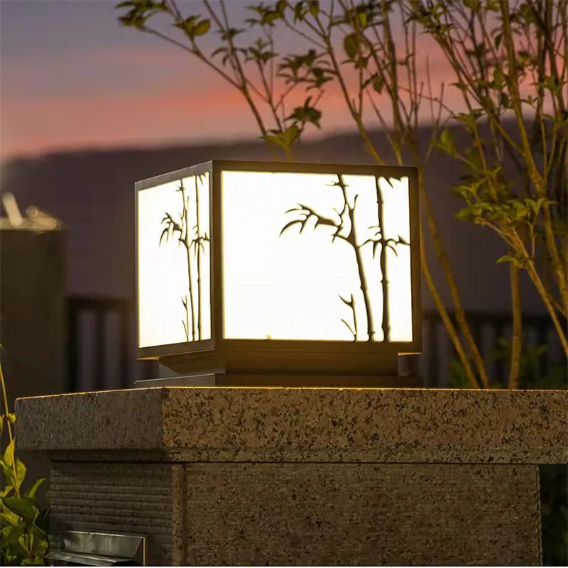lampadaire d'extérieur vintage étanche moderne pour jardin et terrasse - vue 7 sur 14