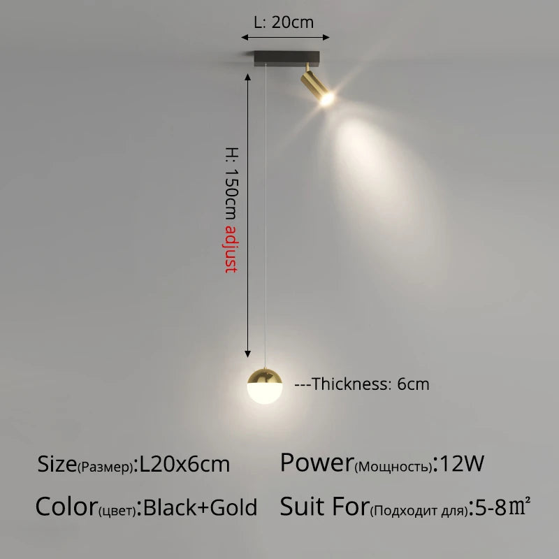 Moderner nordischer LED-Kronleuchter Mond minimalistisch für stilvolle Wohnräume - vue 8 sur 13