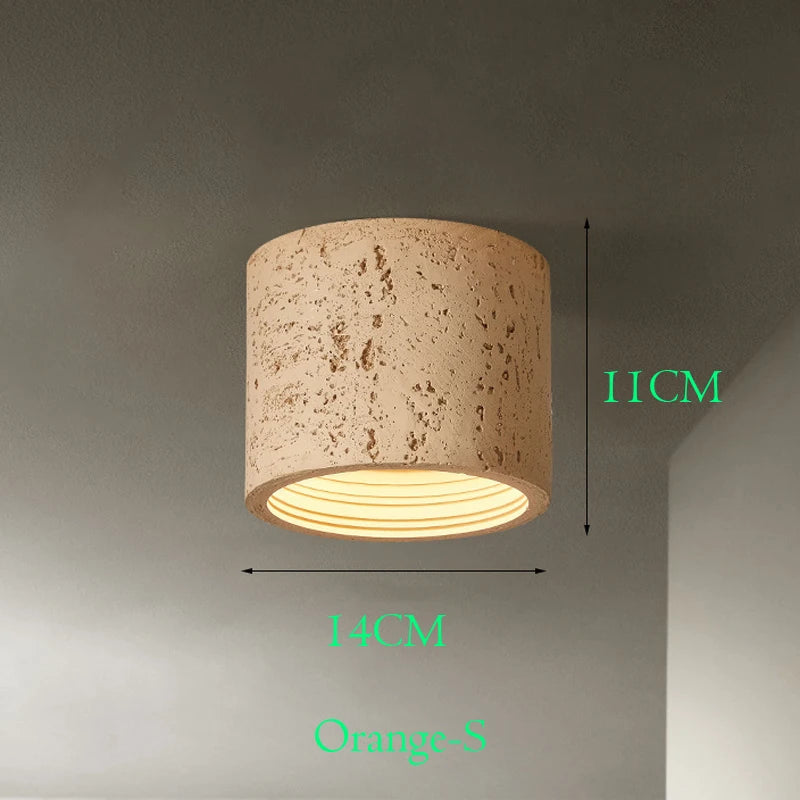 Wabi Sabi – LED-Spot aus rotem Zement - vue 16 sur 16