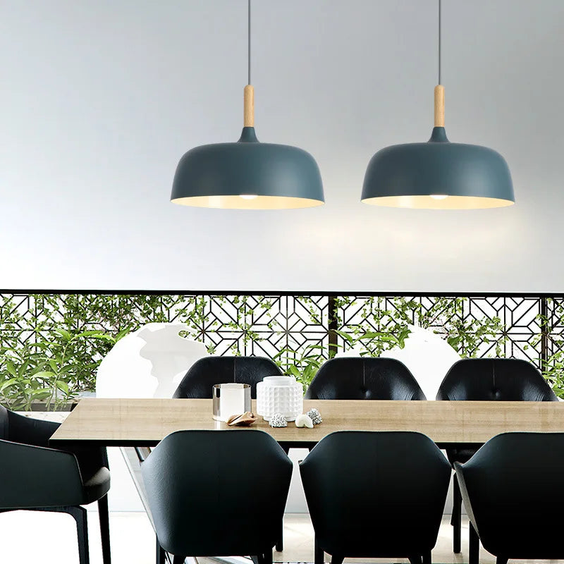 suspension led moderne décoration maison luminaire suspendu macaron - vue 7 sur 12