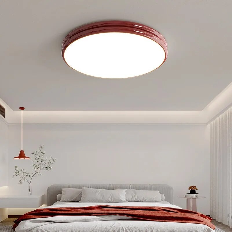 Luxueux plafonnier LED Macaron soin de la vue maison - vue 6 sur 24