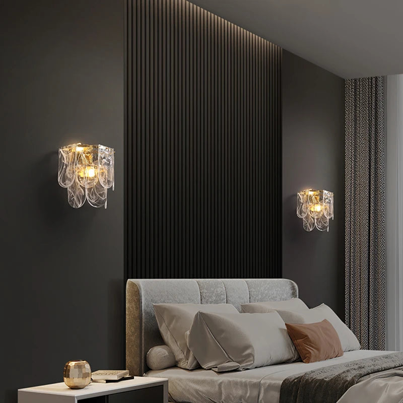 applique murale led en verre design moderne pour décoration intérieure - vue 5 sur 7