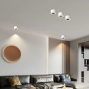 Quadratischer LED-Spot mit Blendschutz für Deckenmontage