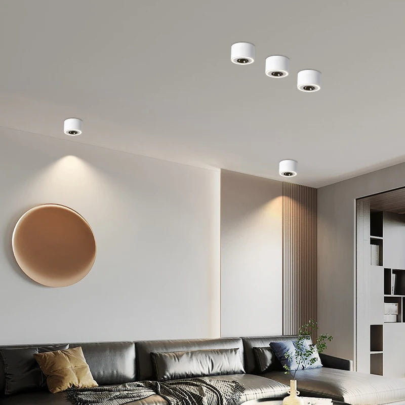 Quadratischer LED-Spot mit Blendschutz für Deckenmontage - vue 3 sur 16