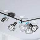 LED E14 ceiling light rotating 350 °, spotlight wall light, suitable for kitchen, living room, bedroom LED wall lights