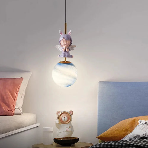 Moderne Wandleuchte Engel für dekoratives Kinderzimmer - vue 5 sur 18