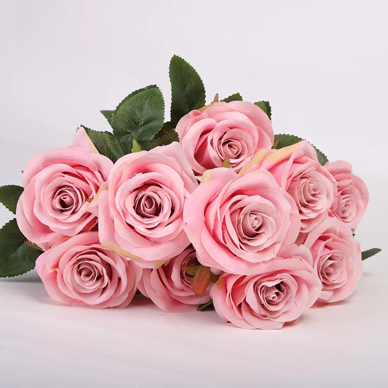 bouquet de roses artificielles pour mariage et décoration intérieure - vue 22 sur 27