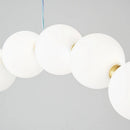 lustre led en boule acrylique avec cordon d'éclairage réglable pour boutique