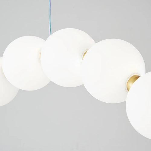 lustre led en boule acrylique avec cordon d'éclairage réglable pour boutique