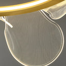 Luxuriöser LED-Kronleuchter aus Acryl in Blumenform