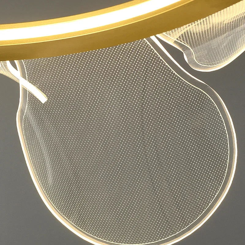Luxuriöser LED-Kronleuchter aus Acryl in Blumenform - vue 6 sur 10