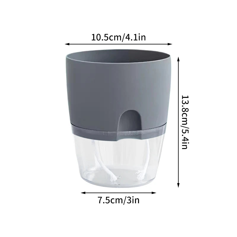 pot de fleurs auto-arrosant en plastique pour plantes succulentes - vue 13 sur 14