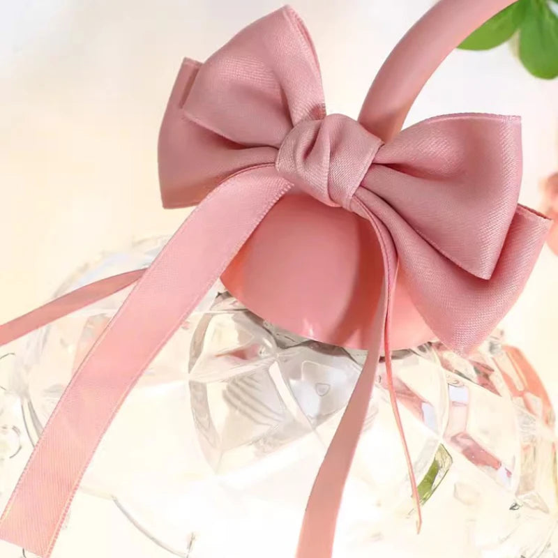 applique murale rose en verre cristal pour petite fille - vue 6 sur 7