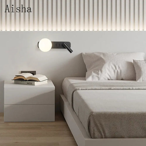 Dekorative LED-Wandleuchte nordisches Design Mond für den Innenbereich - vue 4 sur 8