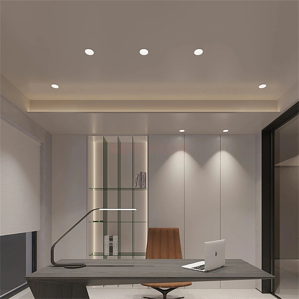 plafonnier led encastré à intensité variable pour décoration intérieure - vue 6 sur 5