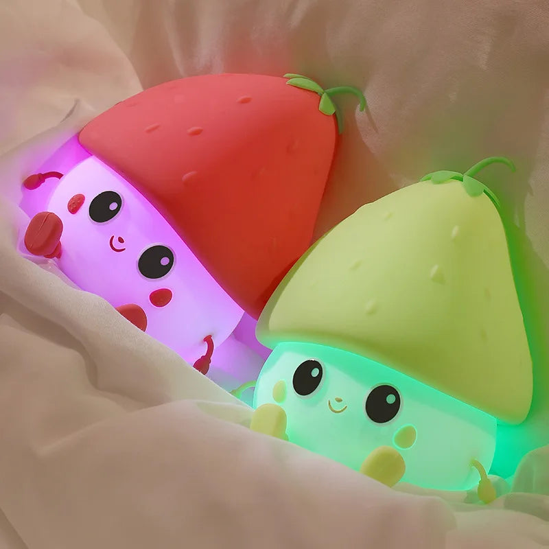 Lampe Veilleuse Led en forme de fruit en Silicone - vue 5 sur 9