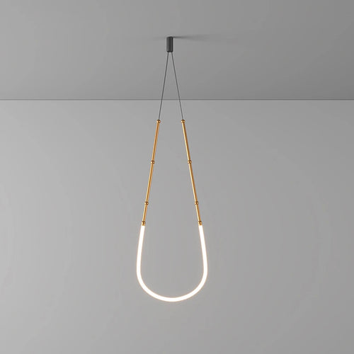 Art-Déco-Kronleuchter aus schwarzem Metall mit LED-Beleuchtung - vue 6 sur 16