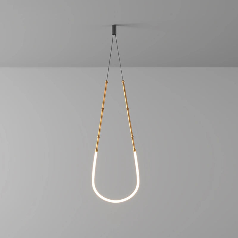 Art-Déco-Kronleuchter aus schwarzem Metall mit LED-Beleuchtung - vue 5 sur 16