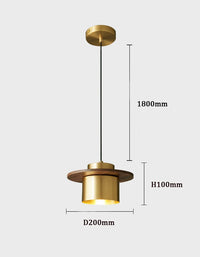 Moderne Pendelleuchte aus Kupfer für Bar und Restaurant