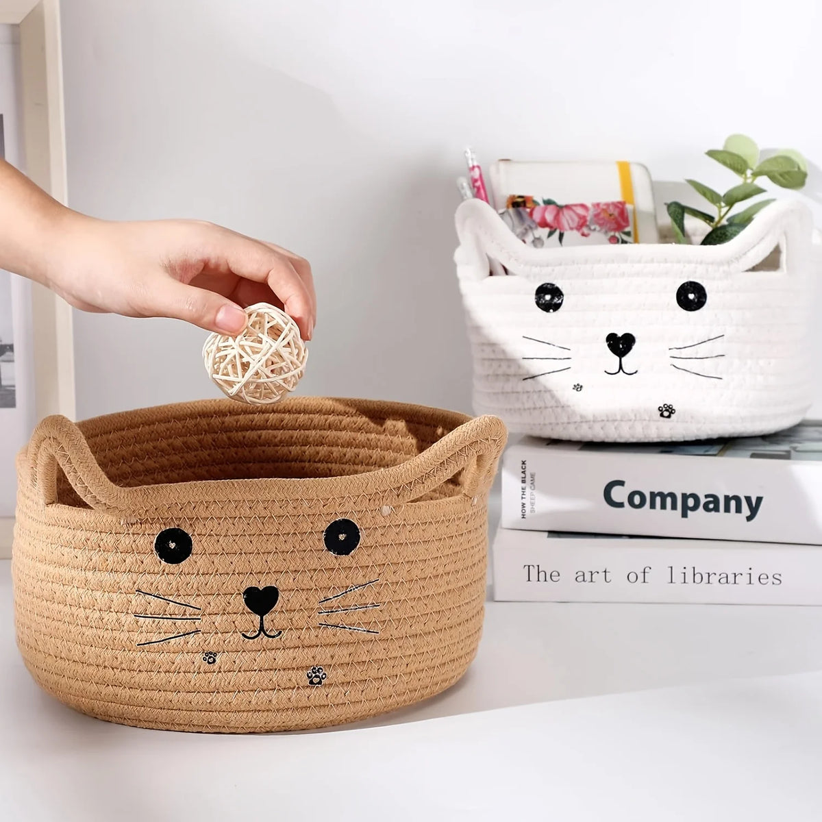 panier de rangement mignon pour jouets danimaux de compagnie - vue 4 sur 11