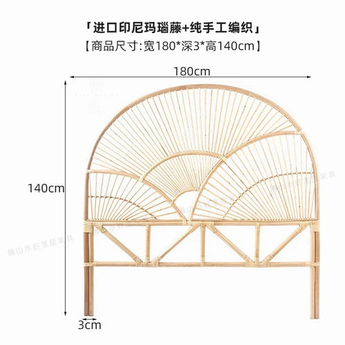 coussin en rotin pour lit et petit déjeuner style japonais - vue 12 sur 13