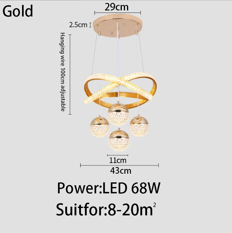 Moderne Pendelleuchte mit LED für Restaurant, Bar oder Wohnung