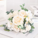 fleurs artificielles soie pivoine hortensia décoration mariage bouquet