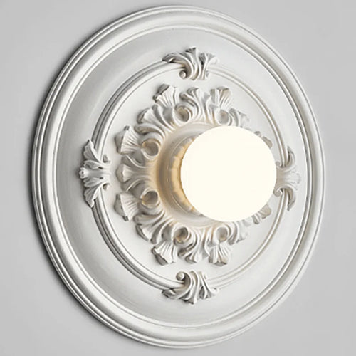 applique murale ronde rétro haut de gamme en verre