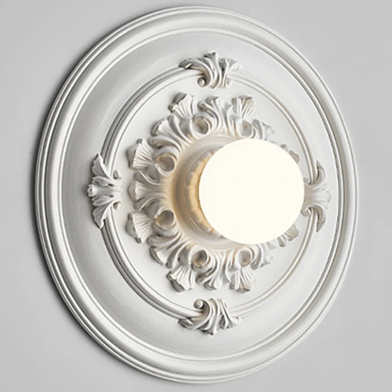 applique murale ronde rétro haut de gamme en verre - vue 7 sur 8