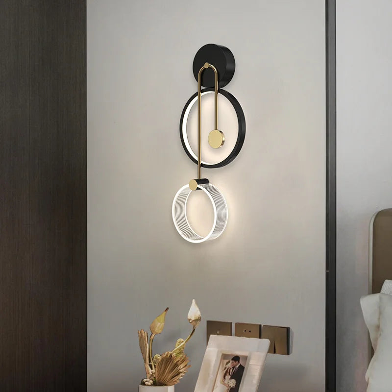 applique murale led ronde moderne décorative pour intérieur - vue 4 sur 10