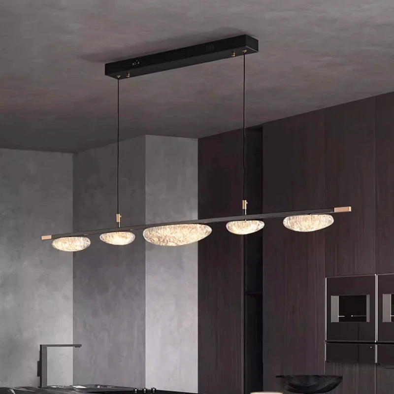 lustre led moderne design long - vue 3 sur 11