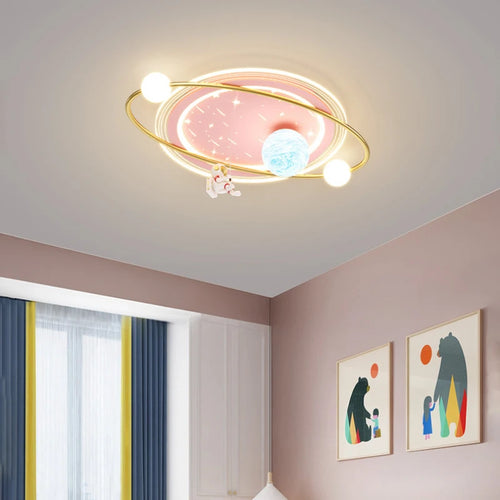 Kinderzimmer Deckenleuchte Astronaut Design LED Modern Kreativ - vue 4 sur 9