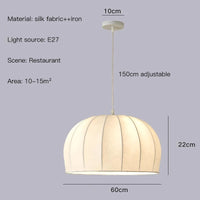 suspension en tissu rétro style wabi sabi pour décoration intérieure