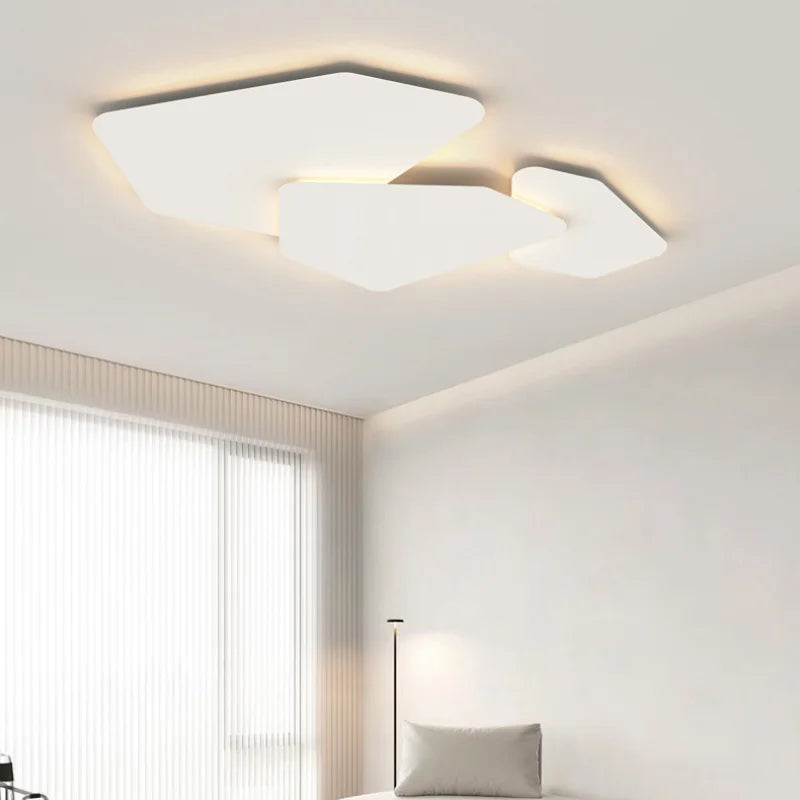 plafonnier Nordique moderne géométrique salon chambre salle à manger cuisine salle à manger étude décor éclairage lumière LED intérieur - vue 5 sur 8
