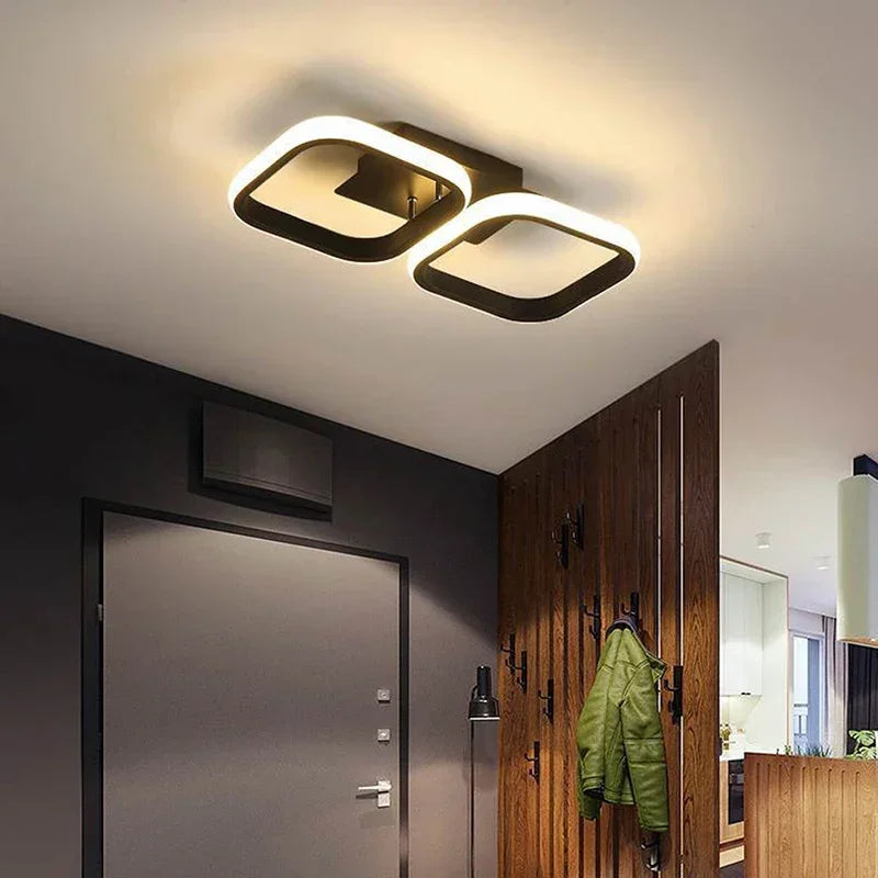 plafonnier led moderne rond carré pour décoration intérieure - vue 7 sur 10