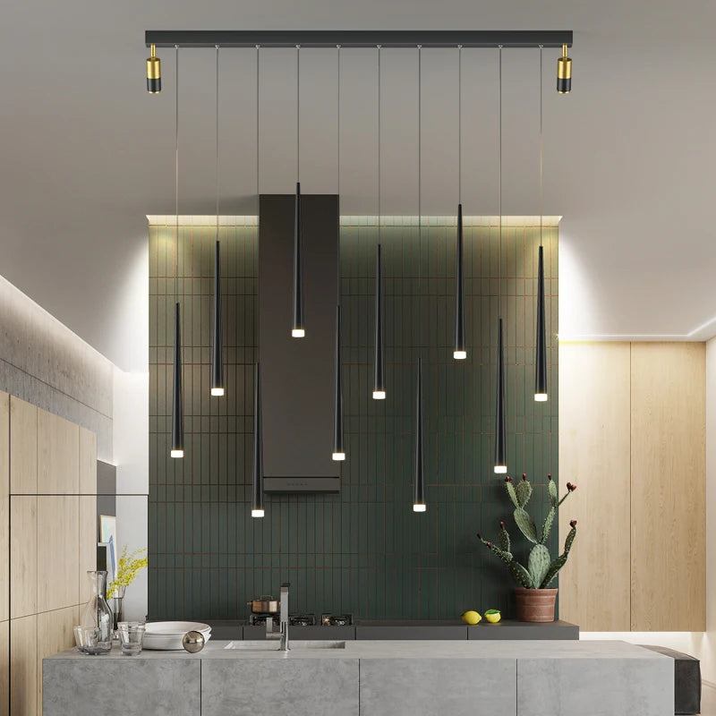 lustre moderne lumineux à économie d'énergie pour une ambiance chaleureuse - vue 5 sur 14