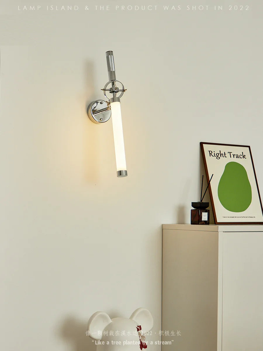 applique murale nordique en métal style industriel avec abat-jour led - vue 6 sur 7