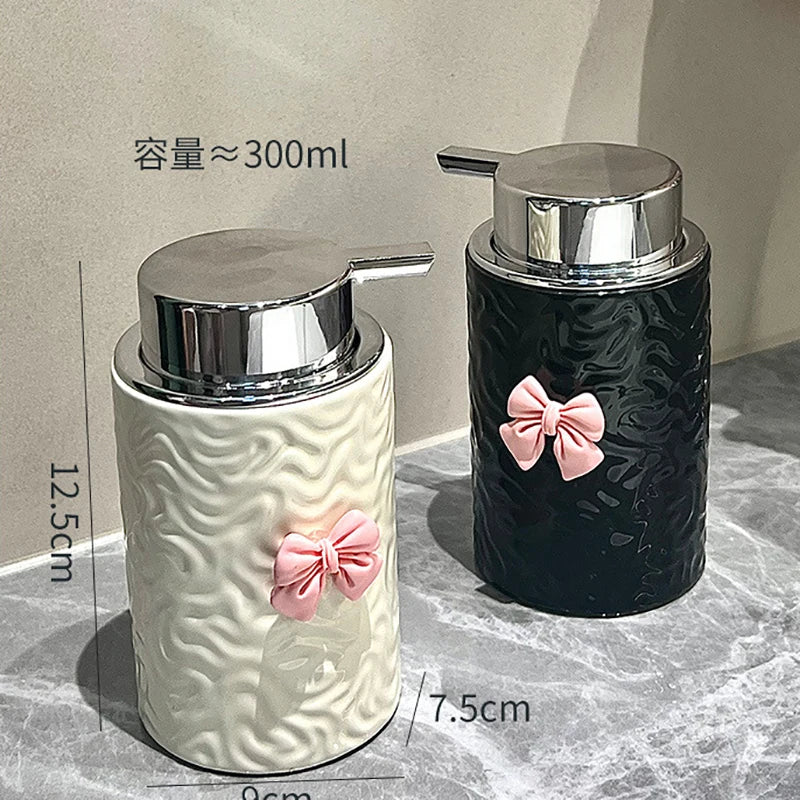distributeur de savon en céramique européenne pour salle de bain - vue 7 sur 8